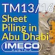 ABI Mobilram TM13/16 installing Sheet Piles in Abu Dhabi (Video)